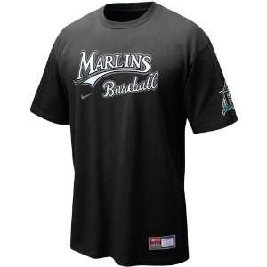   Marlins Black 2011 MLB Practice T shirt (Large)