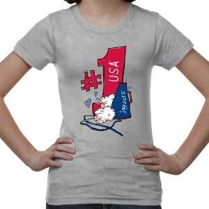    South Alabama Jaguars Youth #1 Fan T Shirt   Ash