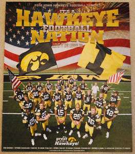 NEW 2010 Iowa Hawkeye football seniors poster  