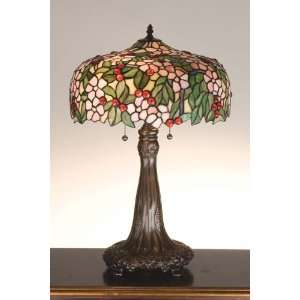  24.5H Tiffany Cherry Blossom Table Lamp