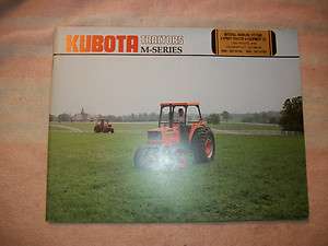 ORIGINAL Kubota M Series Tractor Sales Brochure M8950,M7950,M6950 