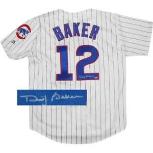 Dusty Baker Chicago Cubs Autographed Majestic Athletic Replica Home 