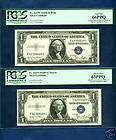 1935 D $1 SILVER CERTIFICATE PCGS  CHANGEOVER 2 NOTES  