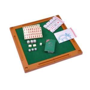   144 Tiles Chinese Traditional Mahjong Games with Desk: Toys & Games