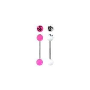  Chinese Love Symbol Barbell / Tongue Ring: Jewelry