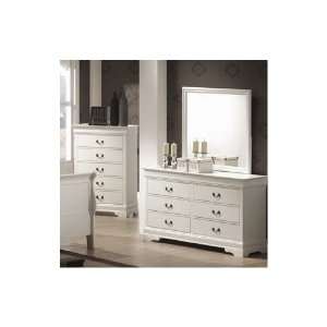  Wildon Home Sanford Dresser and Mirror Set in White