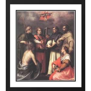 Sarto, Andrea del 20x23 Framed and Double Matted Disputation over the 