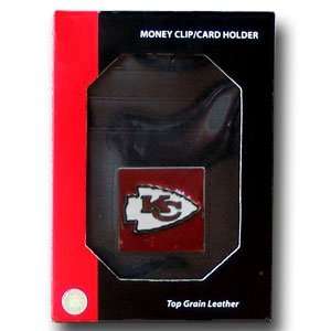 com Kansas City Chiefs Executive Money Clip / Card Holder in a Window 