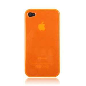  Orange Solo Series Flex Gel Case for Iphone 4 & 4S Cell 