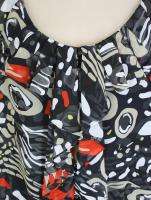 Chaus Black Red Tan Woman Blouse & Camisole Size 22W NWT  