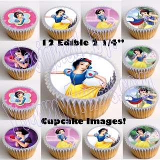 Snow White (Disney) 2.25 Edible Image Cup Cake Toppers 12pcs, cut 
