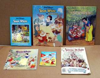 Asst Walt Disneys Snow White Books + 1 Comic Book  