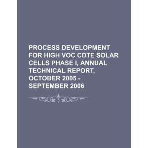   solar cells Phase I, Annual technical report, October 2005   September