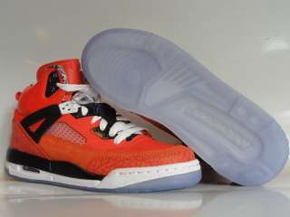 Nike Jordan Spizike Orange Flash Blue Sneakers Kids GS Size 7  