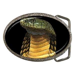 King Cobra Snake Reptile Belt Buckle New!  