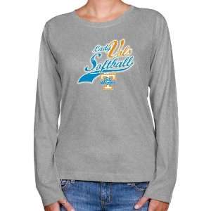 Tennessee Lady Vols Ladies Ash Softball Long Sleeve Classic Fit T 