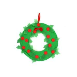   Paper Christmas Wreath Craft Kit (Each) By Bulk Buys 