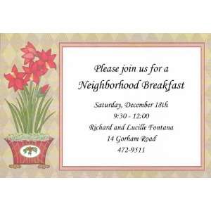  Pointsetta Christmas Invitations By Exquisite Papers: Home 