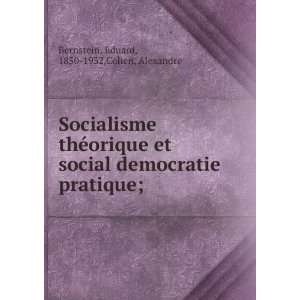  Socialisme thÃ©orique et social democratie pratique 