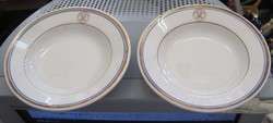 2DEPT. OF THE NAVY FLANGED BORDER BOWLS  