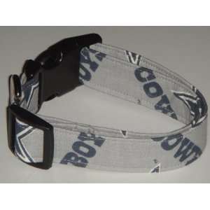  NFL Dallas Cowboys Football Dog Collar Grey Gray Small 1 