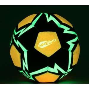   NSI Soccer Ball Orange Glo/ Yellow Deco /Black Ball: Toys & Games