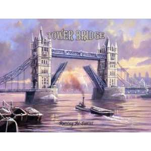    Tower Bridge Metal Sign: Travel Decor Wall Accent: Home & Kitchen