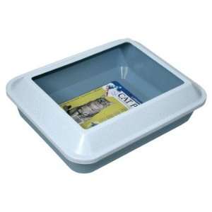  Catit Littershield Cat Pan Set, Large, Twilight Blue/Warm 