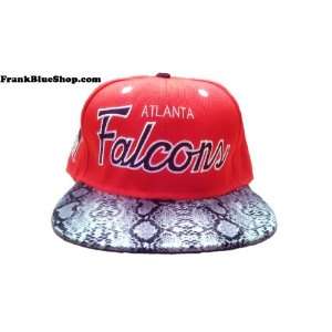  RSVP Red Snakeskin Atlanta Falcons Snapback Strapback Hat 