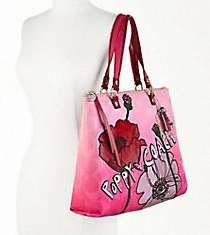 COACH Poppy Pink Flower Tote 16340 NWT STUNNING  