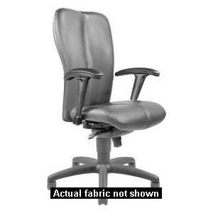   Chair, Mid Back, Small Seat, w/ Arms (Black Fabric): Office Products