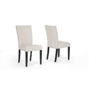  Harrowgate Beige Linen Modern Dining Chair