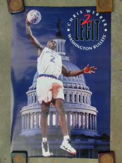 NBA Basketball Poster Chris Webber 2 Legit Bullets  