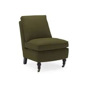 Williams Sonoma Home Kate Slipper Chair, Mohair, Moss:  