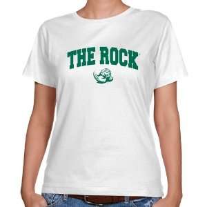  Slippery Rock Pride Ladies White Logo Arch Classic Fit T 