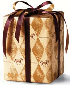 HOLIDAY HARLEQUIN HORSES GIFT WRAPPING PAPER  Large 6 Sheet Gift Wrap 