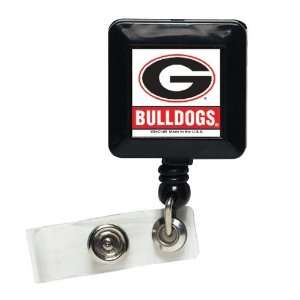    Georgia Bulldogs Retractable Ticket Badge Holder