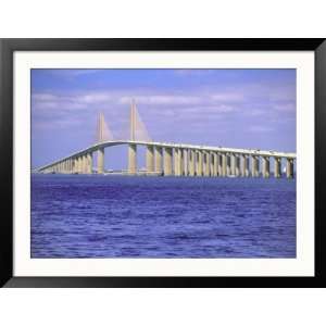  Saint Petersburg, Florida, Sunshin Skyway Bridge Framed 