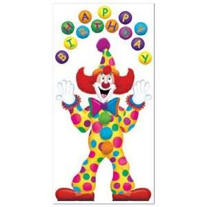 Birthday Clown Door Cover