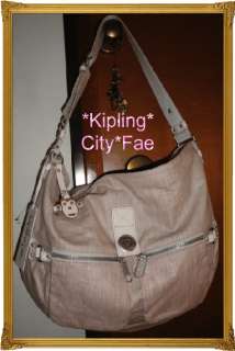 NWT*KIPLING*CITY COLLECTION*FAE*SHOULDER PURSE W/LEATHER STRAPES BAG 