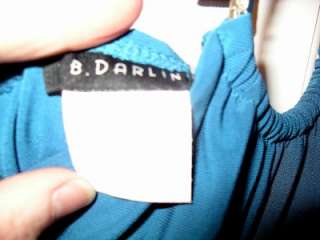 DARLIN Blue Halter Crystal OCCASION PROM DRESS SZ 6  