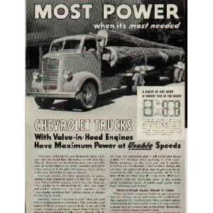  Chevrolet COE Trucks, Most Powerful when its most needed 