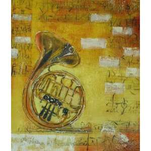 French Horn Oil Painting on Canvas Hand Made Replica Finest Quality 20 