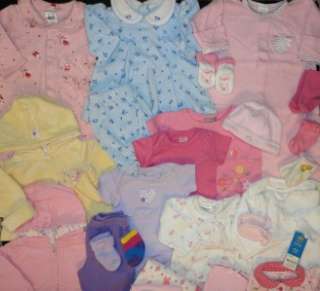 NEWBORN 0 3 M Infant BABY GIRLS Clothes WINTER SPRING OUTFITS Mixed 