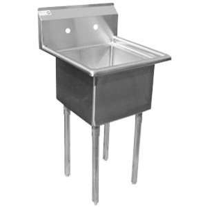  1 Compartment Stainless Steel Commercial Sink, 17 x 17 x 