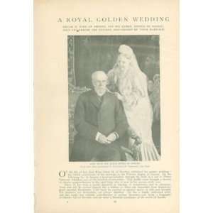  1907 Oscar II King of Sweden Queen Sophia 