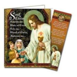  Soul of Christ   First Communion Note Card With Detachable 