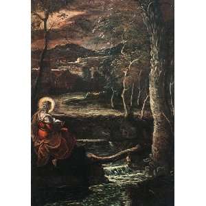  6 x 4 Greeting Card Tintoretto St Mary of Egypt