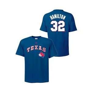 Texas Rangers Josh Hamilton Cooperstown Retro Player Name and Number T 