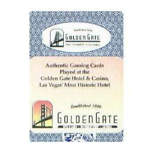  Golden Gate Casino Las Vegas Blue Playing Cards: Sports 